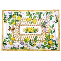 Plateau rectangulaire en mélamine Capri 50 x 36 cm - Visuel 1